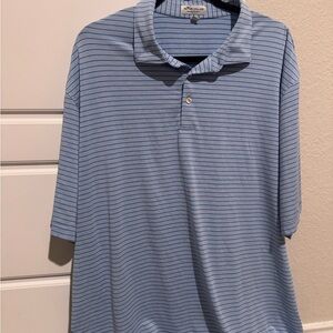 Peter Millar Blue Polo Classic Striped Shirt